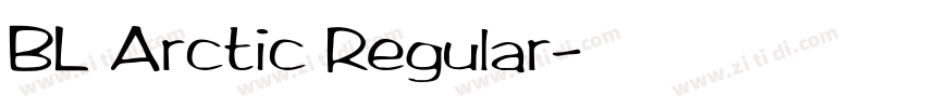 BL Arctic Regular字体转换